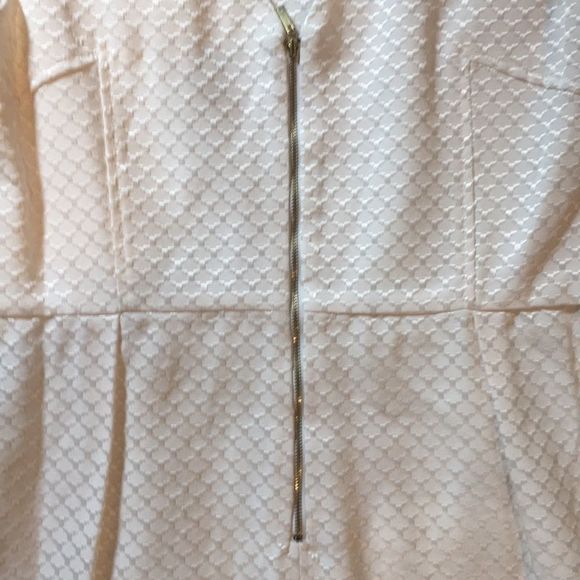 Worthington Cream Patterned Tulip Dress Sz 16 - Picture 7 of 10